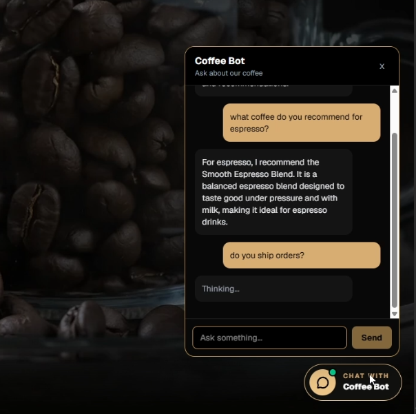 Coffee Shop Chatbot